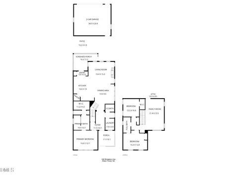 Floorplan - 436 Bridgeton Ave, Wake Forest, NC 27587 photo 1 of 1