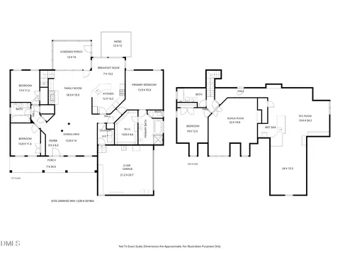 Floorplan - 8705 Ormand Way, Wake Forest, NC 27587 photo 1 of 2