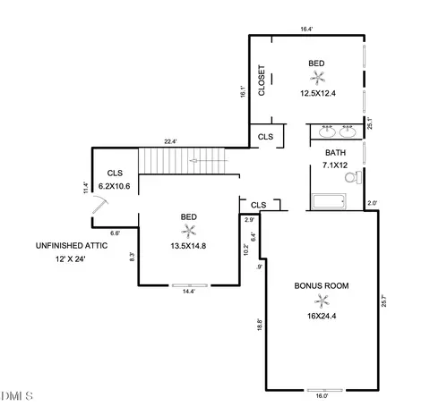 Floorplan - 7 Middlesbrough Ct, Durham, NC 27705 photo 2 of 4