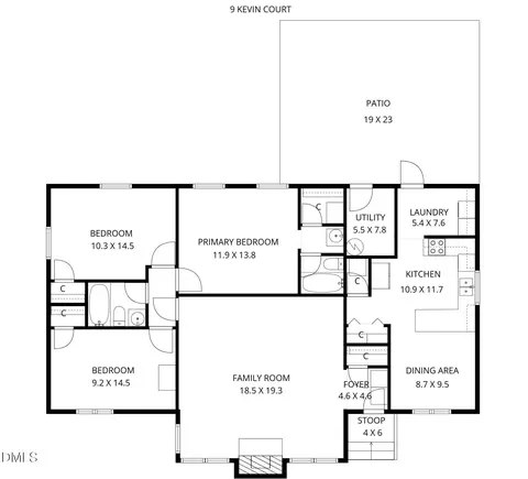 Floorplan - 9 Kevin Ct, Durham, NC 27713 photo 2 of 2