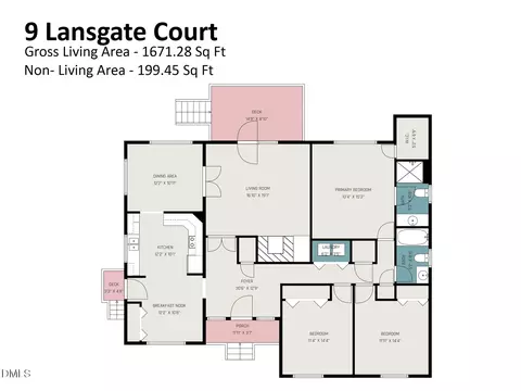 Floorplan - 9 Lansgate Ct, Durham, NC 27713 photo 1 of 1