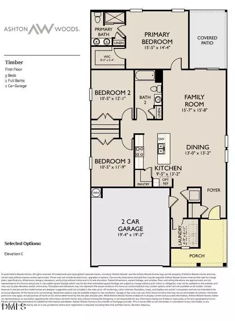 Floorplan - 6610 Chillingham Dr #97, Middlesex, NC 27557 photo 2 of 2
