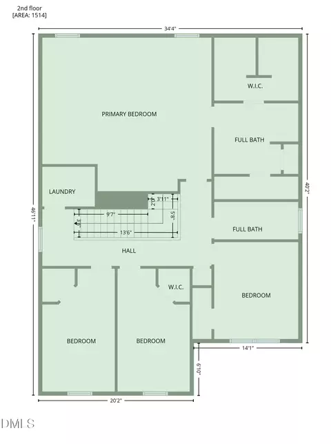 Floorplan - 1244 Curtiss Dr, Garner, NC 27529 photo 2 of 2