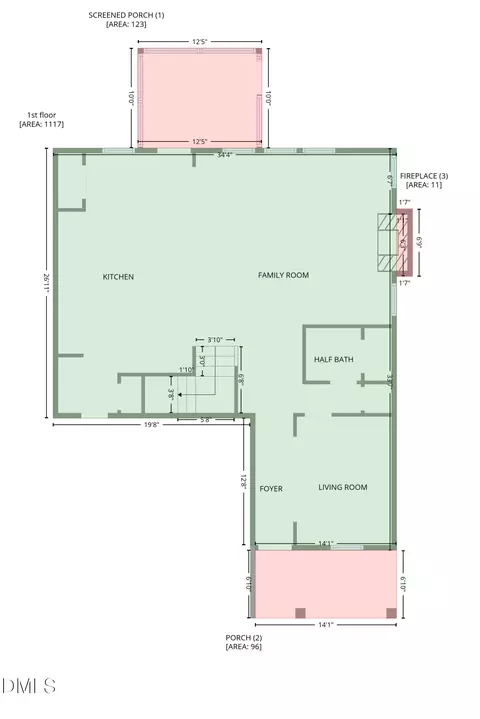 Floorplan - 1244 Curtiss Dr, Garner, NC 27529 photo 1 of 2