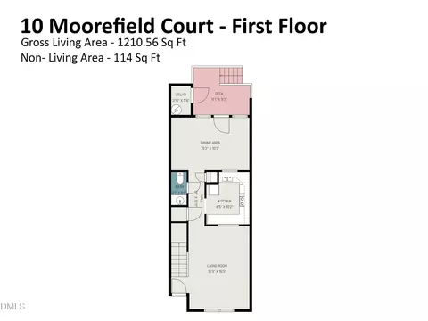 Floorplan - 10 Moorefield Ct, Durham, NC 27705 photo 2 of 3