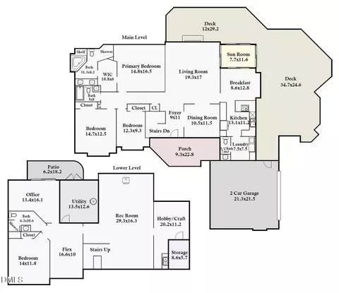 Floorplan - 215 E Deer Run, Apex, NC 27523 photo 2 of 2
