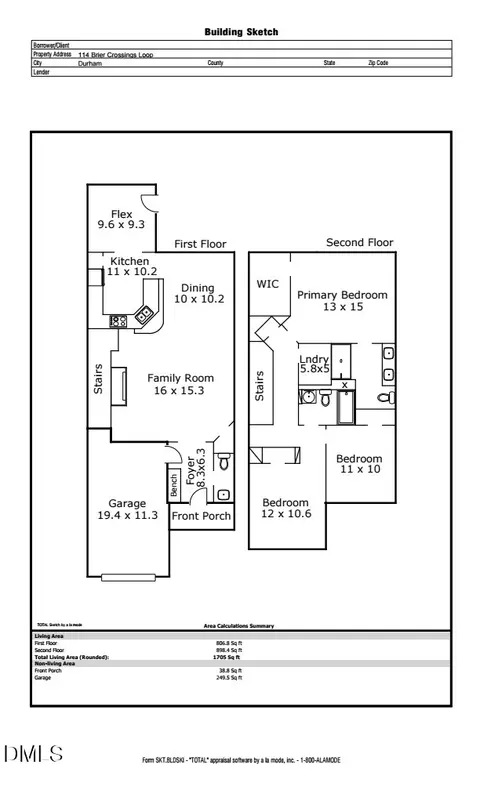 Floorplan - 114 Brier Crossings Loop, Durham, NC 27703 photo 1 of 1