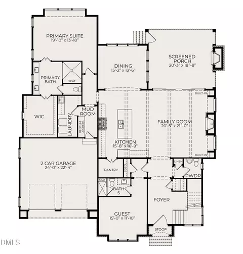 Floorplan - 1008 Oldfourth Ln, Durham, NC 27707 photo 1 of 2