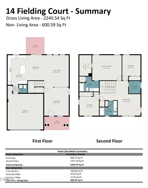 Floorplan - 14 Fielding Ct, Durham, NC 27703 photo 1 of 1