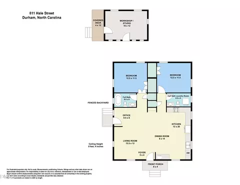 Floorplan - 811 Hale St, Durham, NC 27705 photo 2 of 2