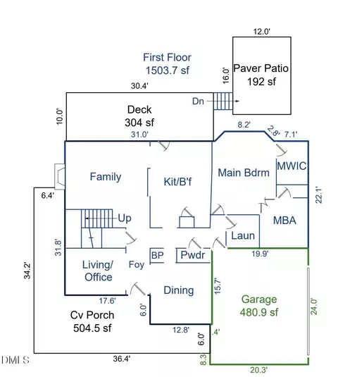 Floorplan - 5415 Stephens Ln, Durham, NC 27712 photo 3 of 4