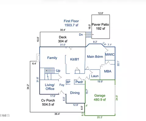 Floorplan - 5415 Stephens Ln, Durham, NC 27712 photo 1 of 4