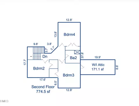 Floorplan - 5415 Stephens Ln, Durham, NC 27712 photo 2 of 4
