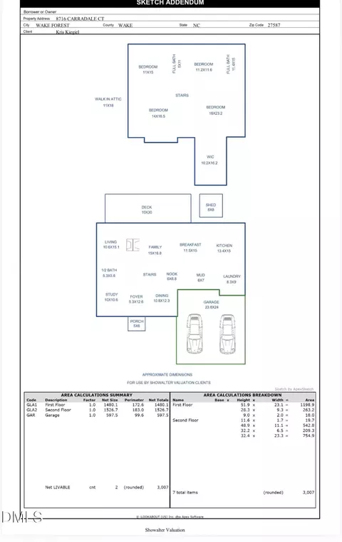Floorplan - 8716 Carradale Ct, Wake Forest, NC 27587 photo 2 of 2