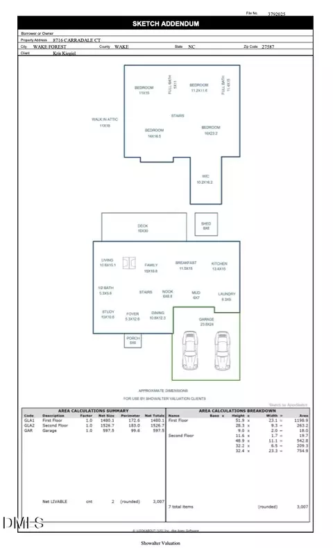 Floorplan - 8716 Carradale Ct, Wake Forest, NC 27587 photo 1 of 2