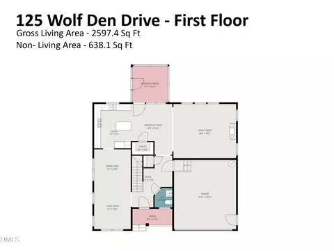 Floorplan - 125 Wolf Den Dr, Garner, NC 27529 photo 1 of 2