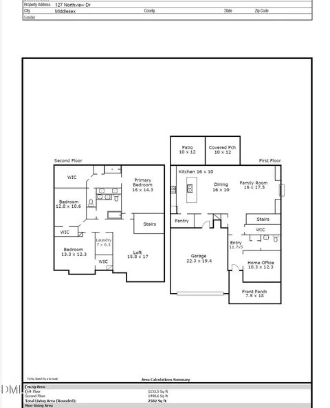 Floorplan - 127 Northview Dr, Middlesex, NC 27557 photo 2 of 2