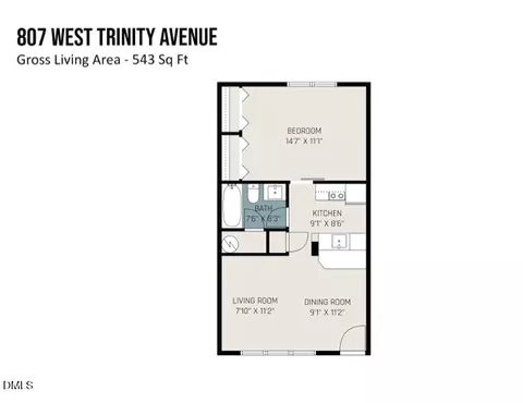 Floorplan - 807 W Trinity Ave #252, Durham, NC 27701 photo 1 of 1