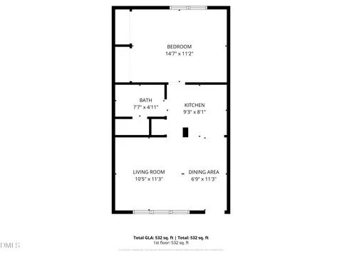 Floorplan - 807 W Trinity Ave #118, Durham, NC 27701 photo 2 of 2