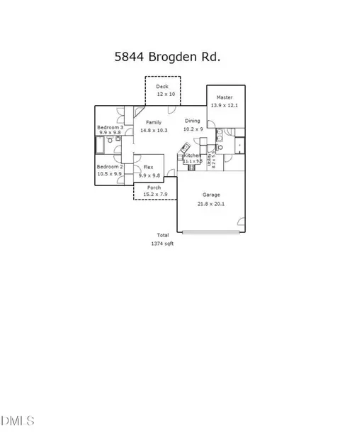 Floorplan - 5844 Brogden Rd, Smithfield, NC 27577 photo 2 of 2