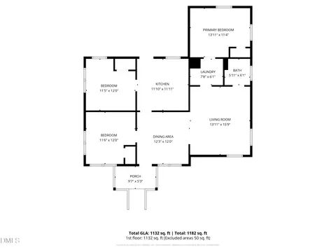 Floorplan - 607 E Holmes St, Benson, NC 27504 photo 1 of 1