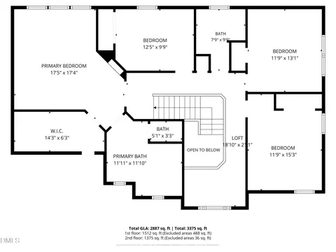 Floorplan - 211 Stablegate Dr, Cary, NC 27513 photo 2 of 2