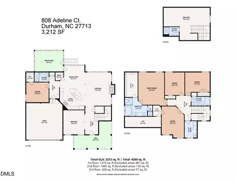 Floorplan - 808 Adeline Ct, Durham, NC 27713 photo 2 of 2