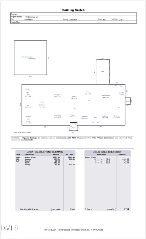 Floorplan - 175 179 Emerson Ln, Smithfield, NC 27577 photo 1 of 1