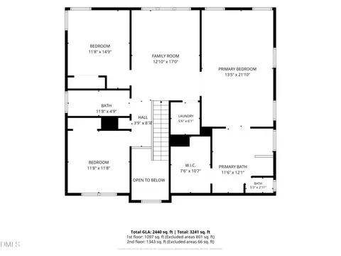 Floorplan - 228 Strolling Way, Durham, NC 27707 photo 2 of 3