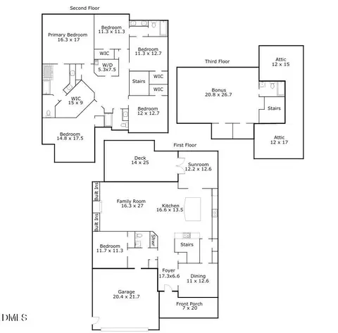 Floorplan - 216 Mountain Maple Dr, Cary, NC 27519 photo 1 of 1