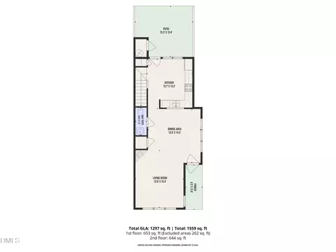 Floorplan - 705 Glen Rd #111, Garner, NC 27529 photo 1 of 2