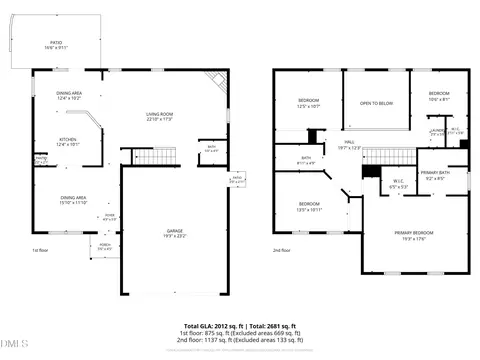 Floorplan - 1 Still Pond Ct, Durham, NC 27713 photo 2 of 2