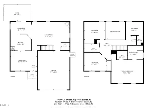 Floorplan - 1 Still Pond Ct, Durham, NC 27713 photo 1 of 2