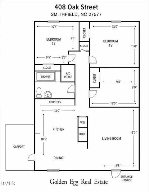 Floorplan - 408 Oak St, Smithfield, NC 27577 photo 2 of 2
