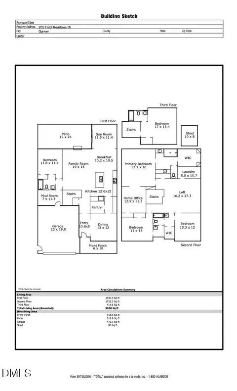Floorplan - 205 Ford Meadows Dr, Garner, NC 27529 photo 1 of 1