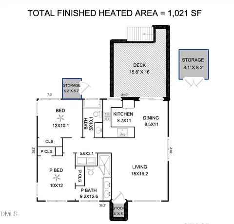 Floorplan - 312 Dacian Ave, Durham, NC 27701 photo 2 of 2