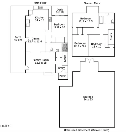 Floorplan - 321 W Trinity Ave, Durham, NC 27701 photo 1 of 2