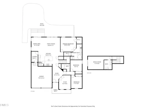 Floorplan - 1308 Double Oak Ln, Willow Spring, NC 27592 photo 1 of 1
