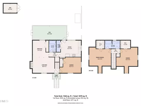 Floorplan - 1412 Valley Run, Durham, NC 27707 photo 2 of 2