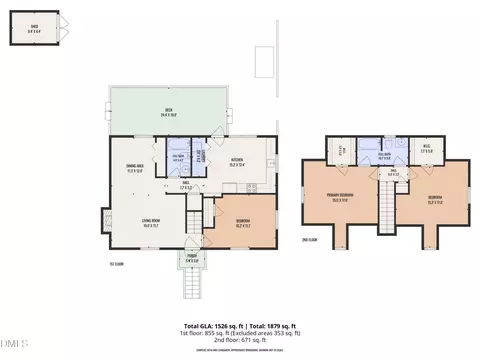Floorplan - 1412 Valley Run, Durham, NC 27707 photo 1 of 2