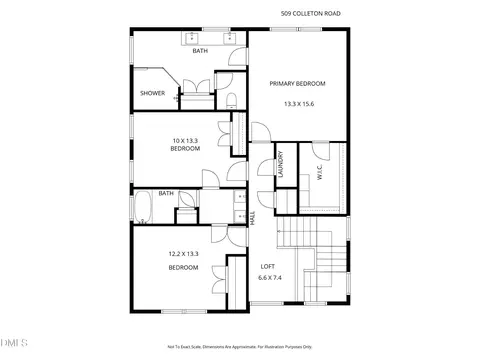 Floorplan - 509 Colleton Rd, Raleigh, NC 27610 photo 2 of 5