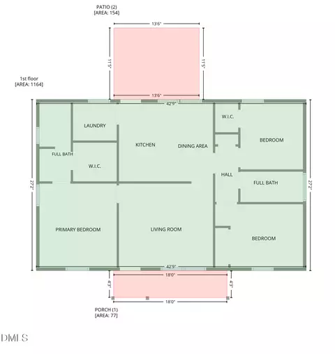 Floorplan - 208 Orkney Rd, Stem, NC 27581 photo 1 of 1