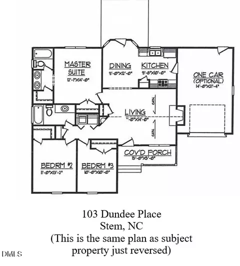 Floorplan - 103 Dundee Pl, Stem, NC 27581 photo 1 of 2