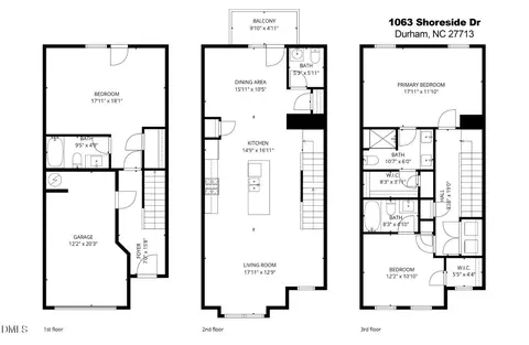 Floorplan - 1063 Shoreside Dr, Durham, NC 27713 photo 1 of 1