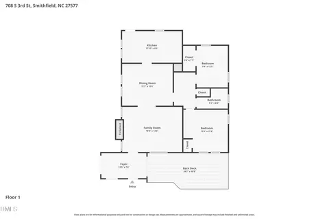 Floorplan - 708 S 3rd St, Smithfield, NC 27577 photo 1 of 1