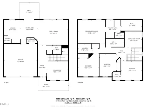 Floorplan - 626 Starry Sky Dr, Durham, NC 27703 photo 1 of 1