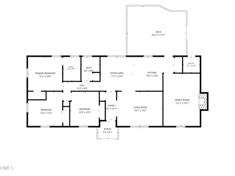 Floorplan - 2910 Beech Grove Dr, Durham, NC 27705 photo 2 of 3