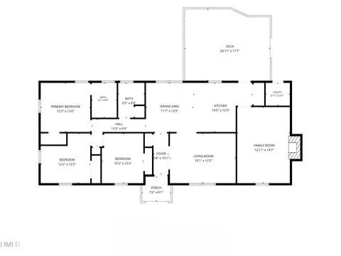 Floorplan - 2910 Beech Grove Dr, Durham, NC 27705 photo 1 of 3