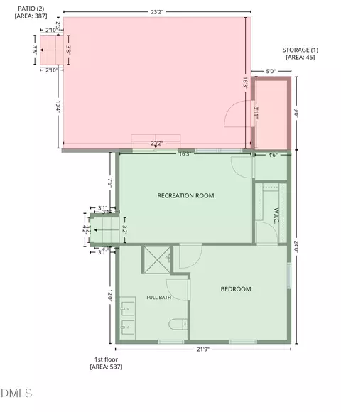 Floorplan - 5314 Quail Meadow Dr, Raleigh, NC 27609 photo 5 of 6
