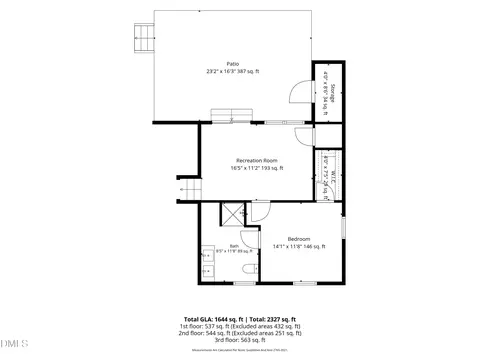 Floorplan - 5314 Quail Meadow Dr, Raleigh, NC 27609 photo 2 of 6